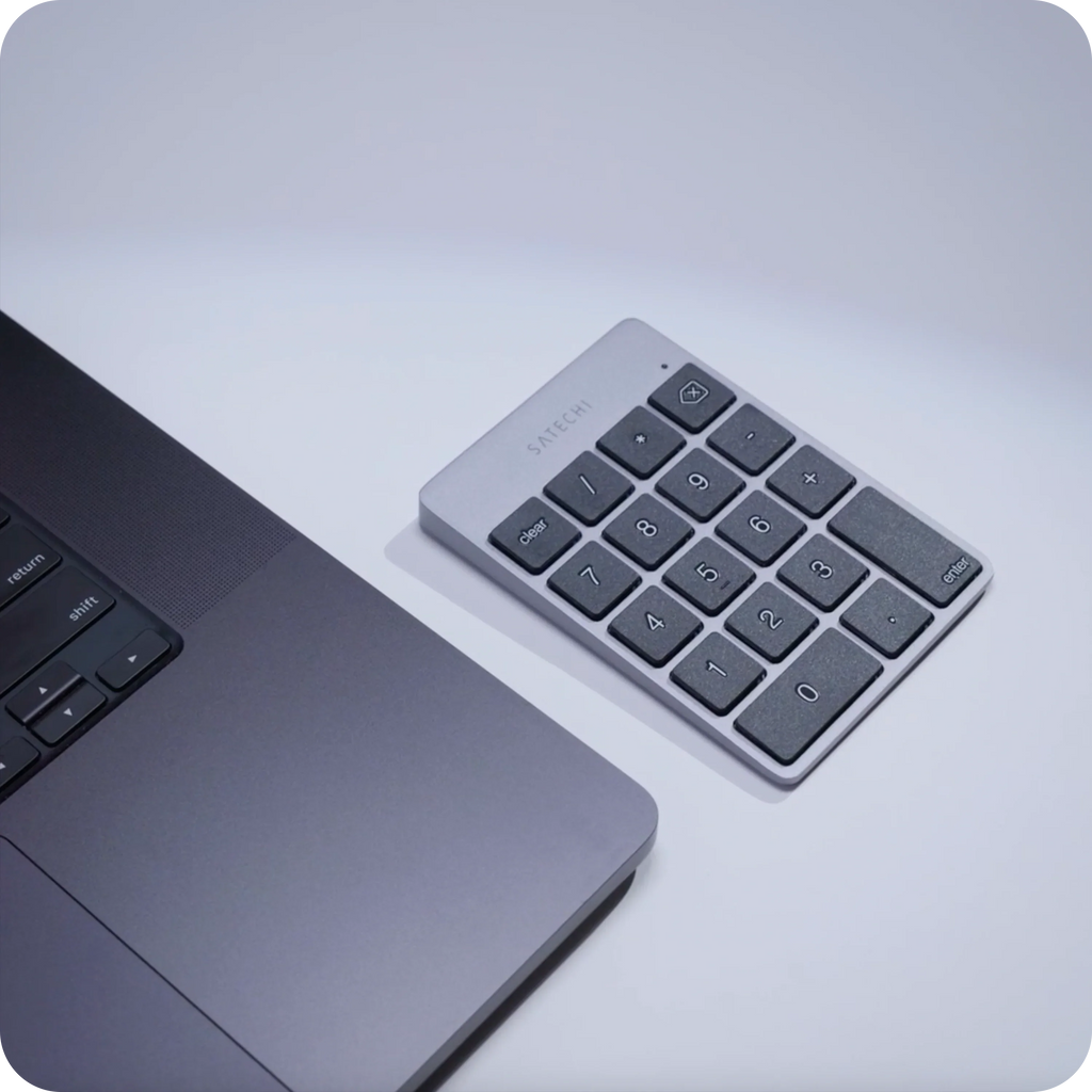 Aluminum Slim Rechargeable Bluetooth Keypad