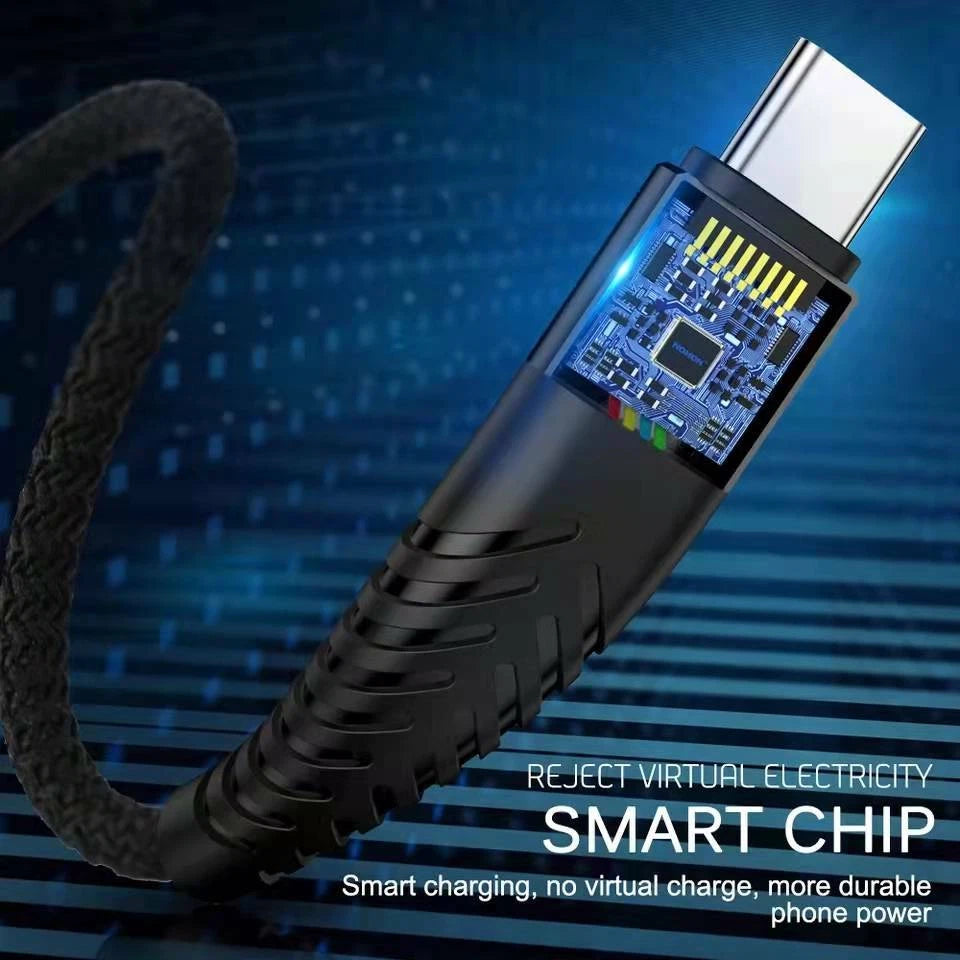 Braided USB C Type C Fast Charging Data Cable Cord for iPhone 16/15 Pro Max 15