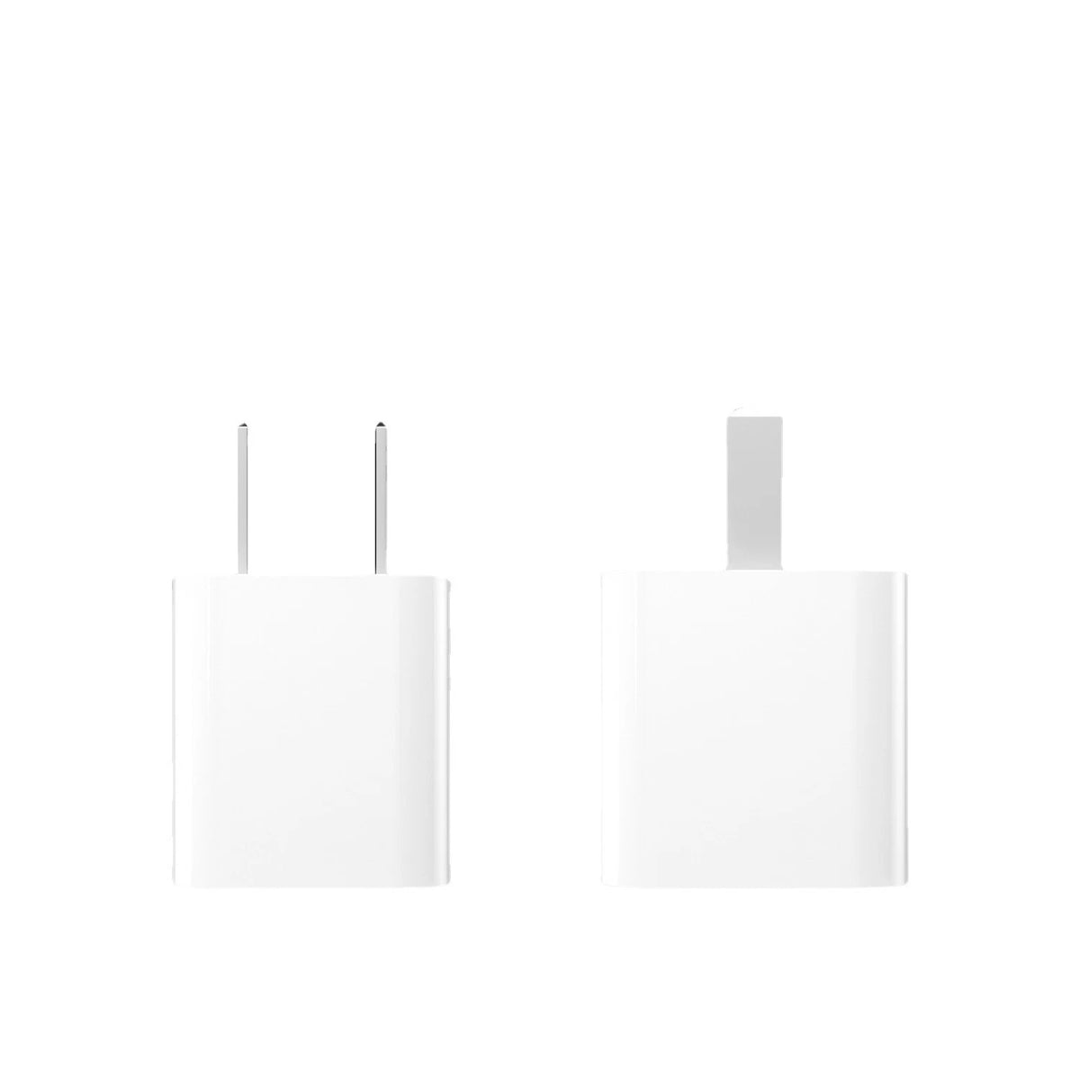 2x White 1A USB Power Adapter AC Home Wall Charger US Plug FOR iPhone 5 6 7 8 X