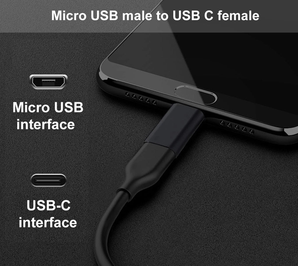 Type C Female to Micro USB Male Port Converter Charge Data Sync Adapter Lot