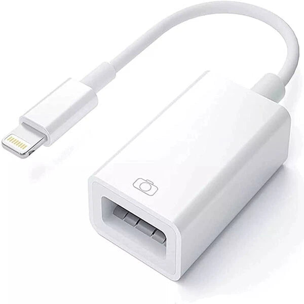 For iPhone to dual USB 3.0 Camera OTG Adapter with Charging Port for iPad lot