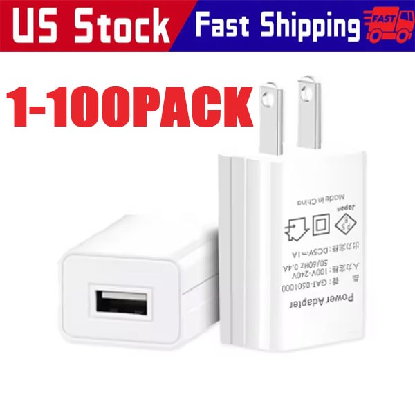 Universal 5V 1A US Plug USB AC Wall Charger Power Adapter For Smart Phone Lot