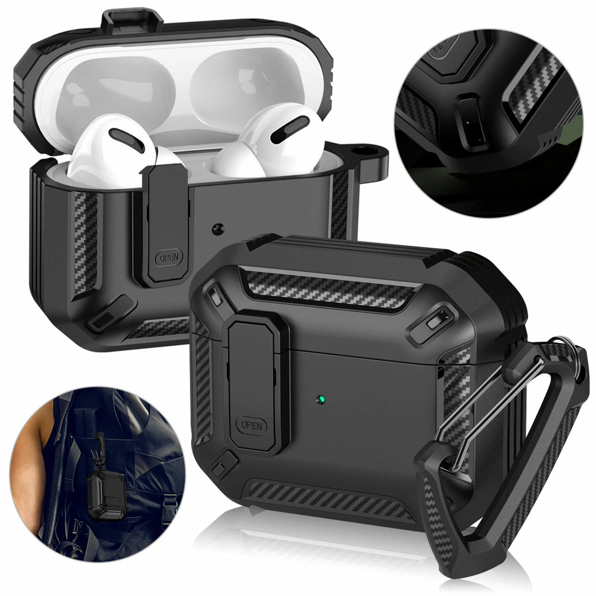 Protective Case Cover For Apple AirPods Pro 3rd / 2nd /1st Generation Shockproof