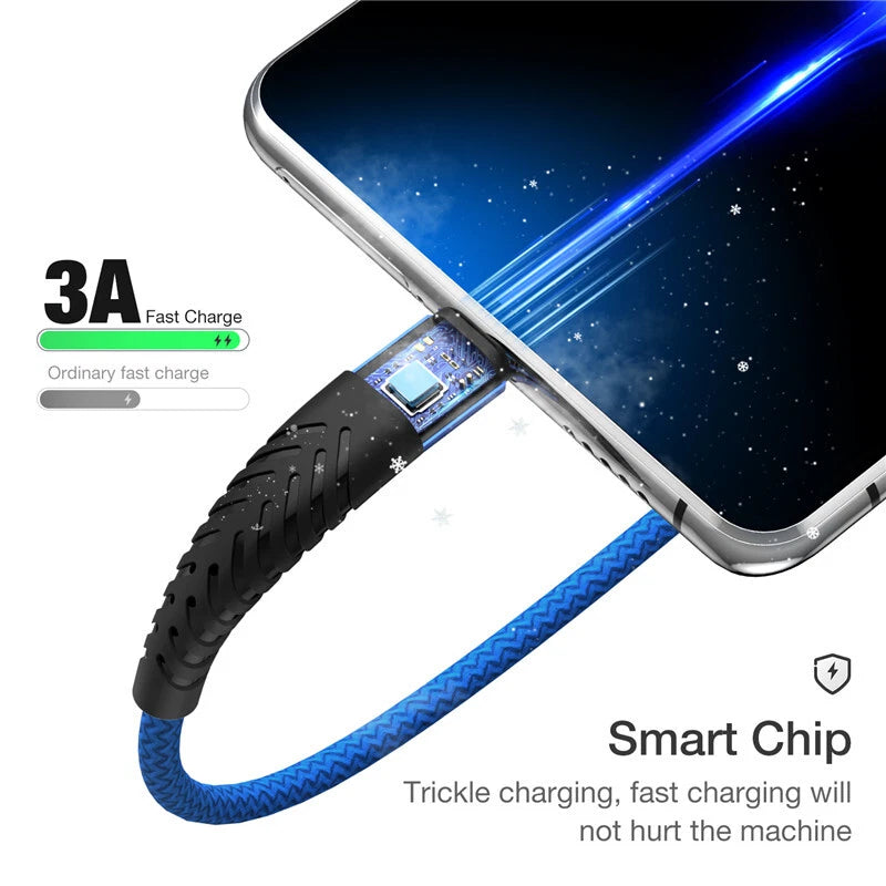 Type C USB C Fast Charging Charger Cable Cord For iPhone 15 16 Samsung S21 S20