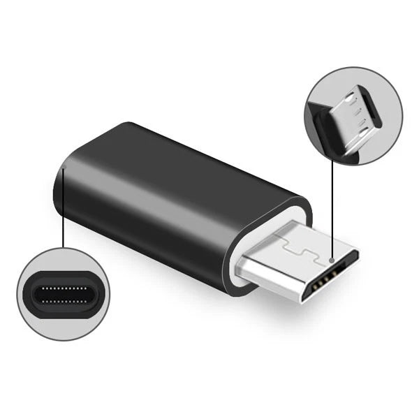 Type C Female to Micro USB Male Port Converter Charge Data Sync Adapter Lot
