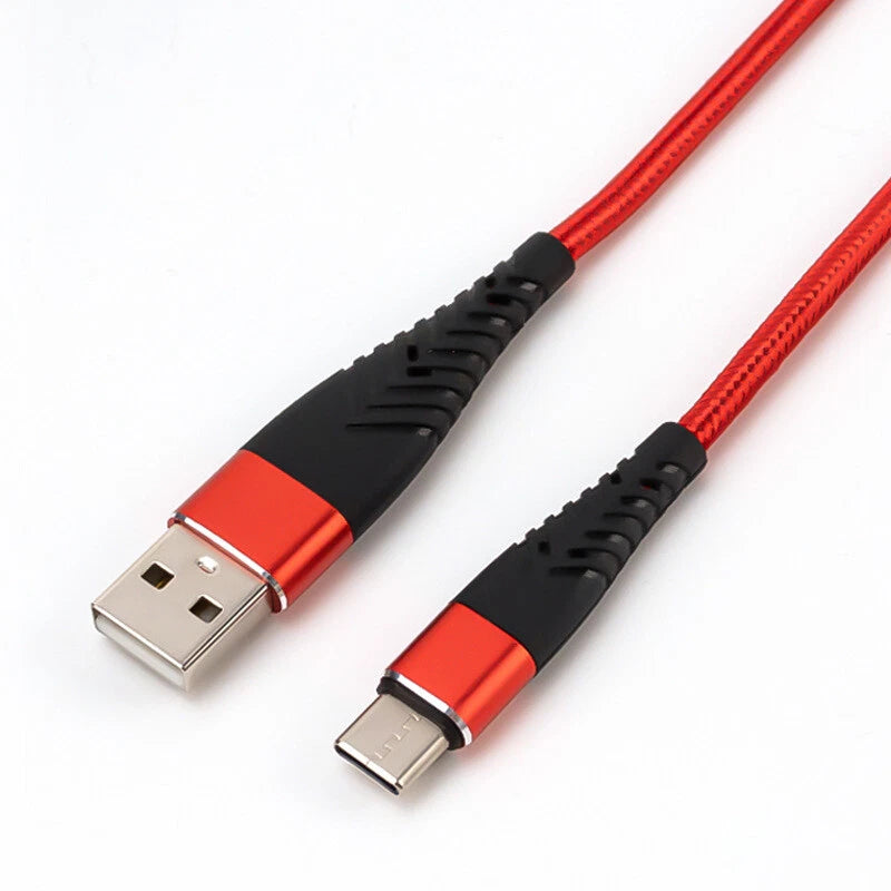 Type C USB A Fast Charging Charger Cable Cord For iPhone 15 16 Samsung S21 S20