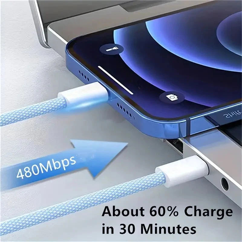 For iPhone 15 16 Pro Max USB-C to USB-C Cable Fast Charger lot Type C Charging