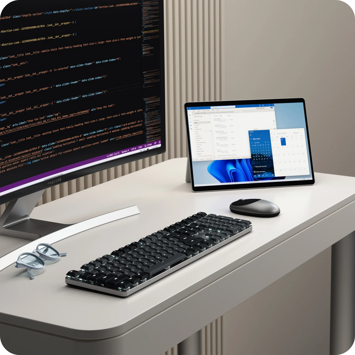 SM3 Slim Mechanical Backlit Bluetooth Keyboard
